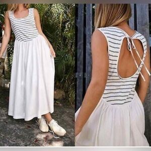 Free People Alana Open-Back Midi Dress